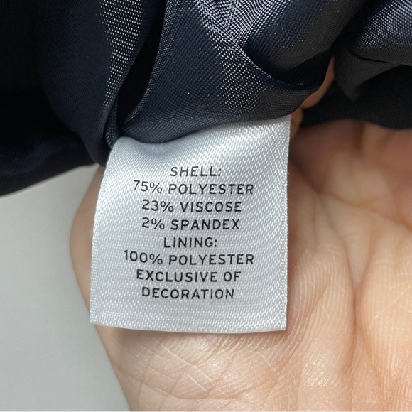 Halogen blazer dark blue/black fitted jacket - Picture 9 of 10